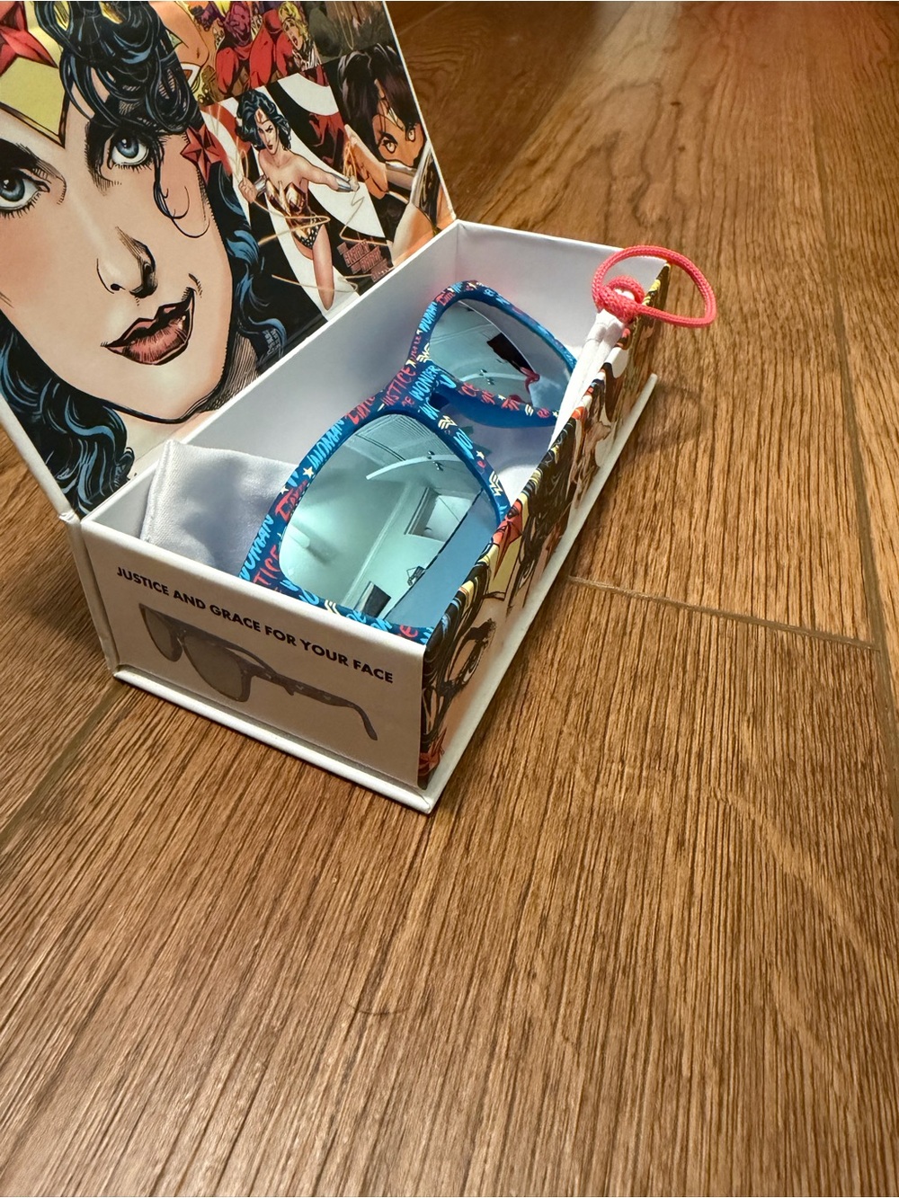 Goodr Wonder Woman sunglasses justice and grace for your face limited edition